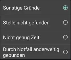 App_Aufgabe_nicht_erledigen_Gruende