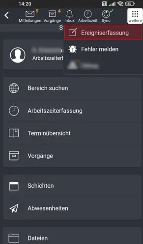 App_Menu_Ereigniserfassung