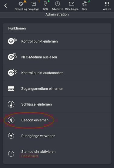 COREDINATE_Help_Beacons_einlernen_Administration_02