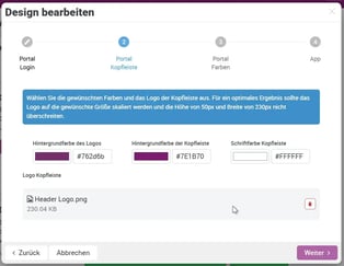 Design Bearbeiten Schritt 3