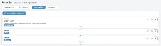 Formular anlegen f�nfter Schritt