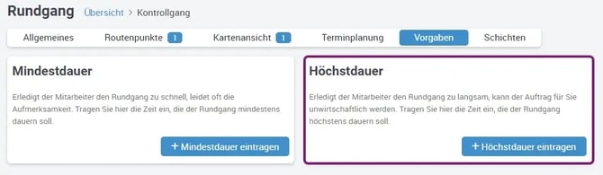 Zeitvorgaben, Rundgang, OWKS, hoechstdauer