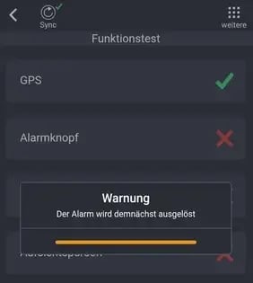 Warnbalken_testalarm