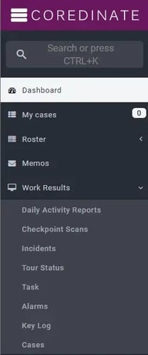 work results, portal, online guard patrol system