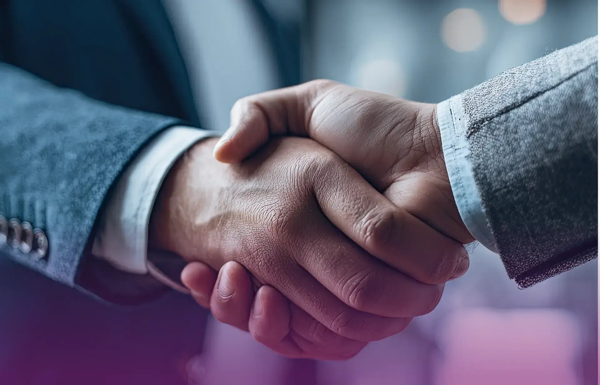 Handshake between two businessmen