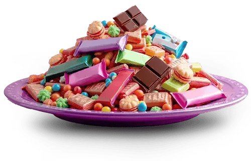 طبق من الحلوى