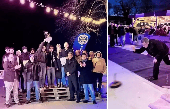 Eisstock Gaudi Rotary Club Uffenheim