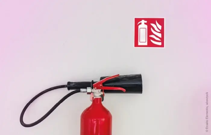 مطفأة حريق، حماية من الحريق، حريق