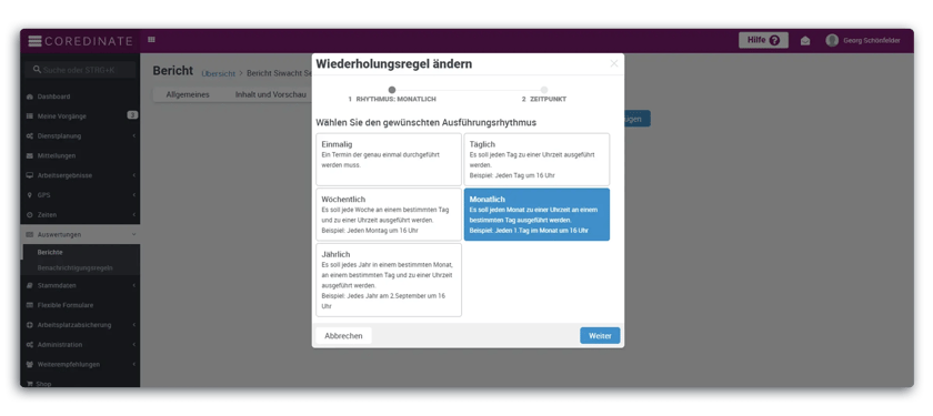 Create reports, repetition rule, OWKS, digital communication, digitization