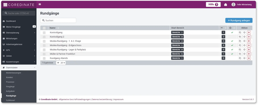 Rondes, Points de route, Ordre, Logiciel de sécurité, SAAS, Système de contrôle de garde