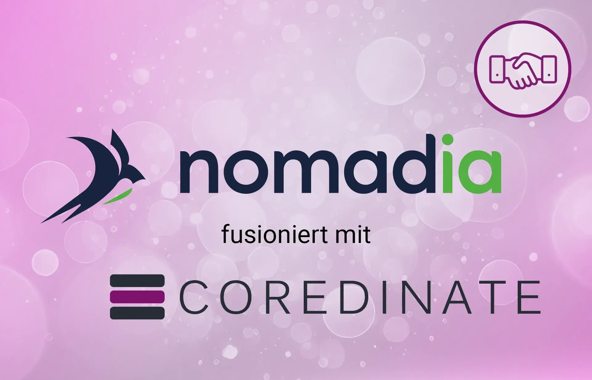 Imagebild zur Fusion von Nomadia und COREDINATE®