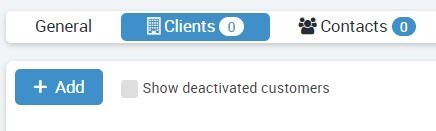 Branch overview clients tab