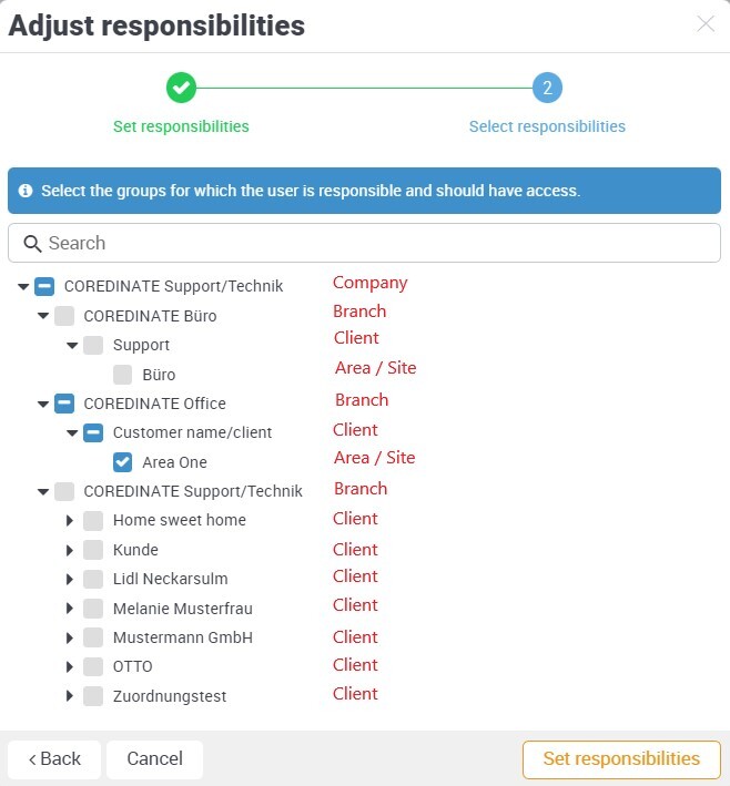 Reassign existing users under Administration and Users, adjust responsibilities