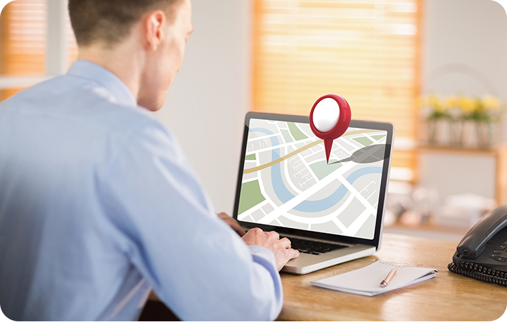 Präzise Geolokalisierung und Routenverfolgung