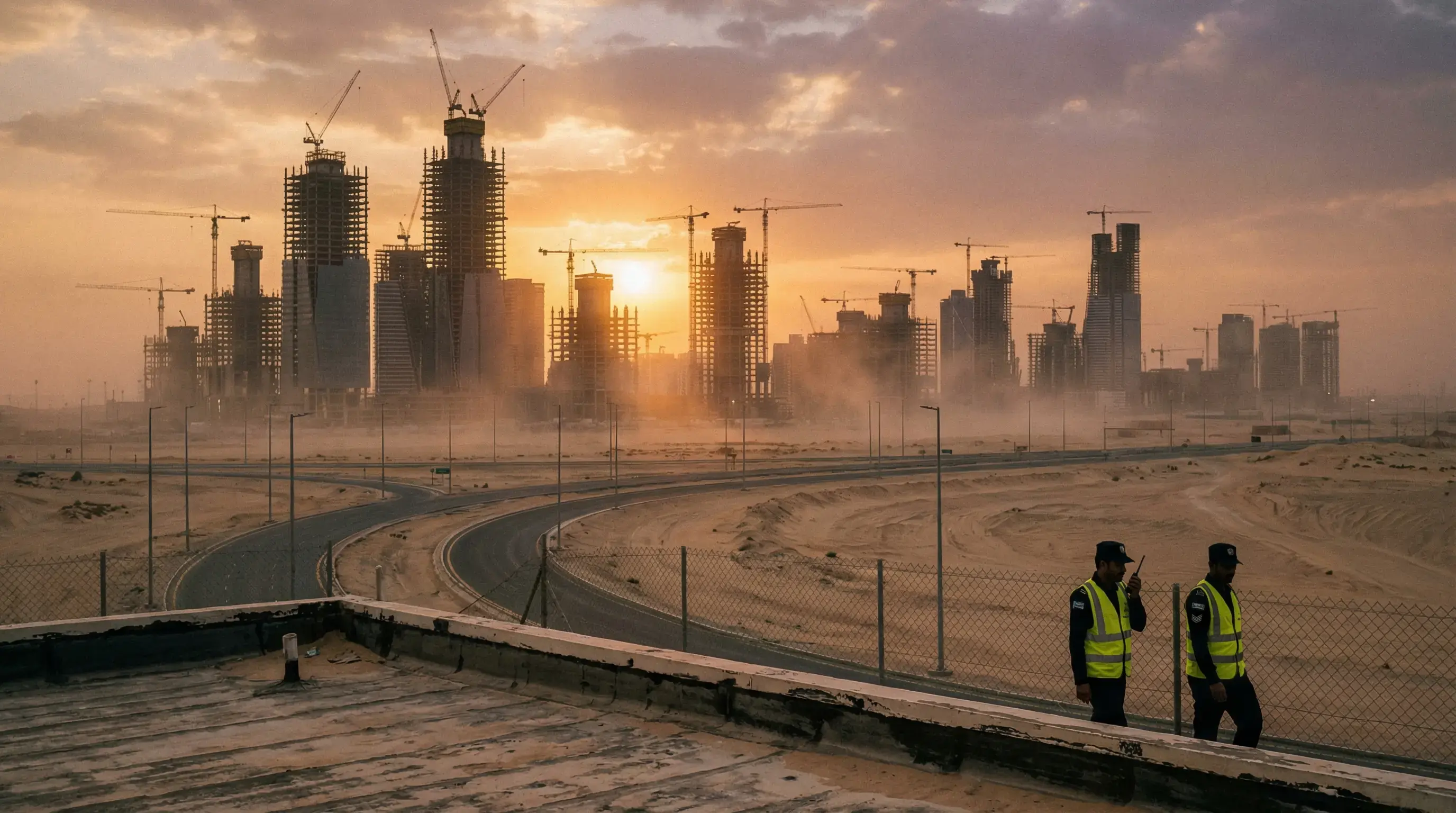 عمليات الحراسة في مشاريع رؤية 2030 الضخمة بالسعودية