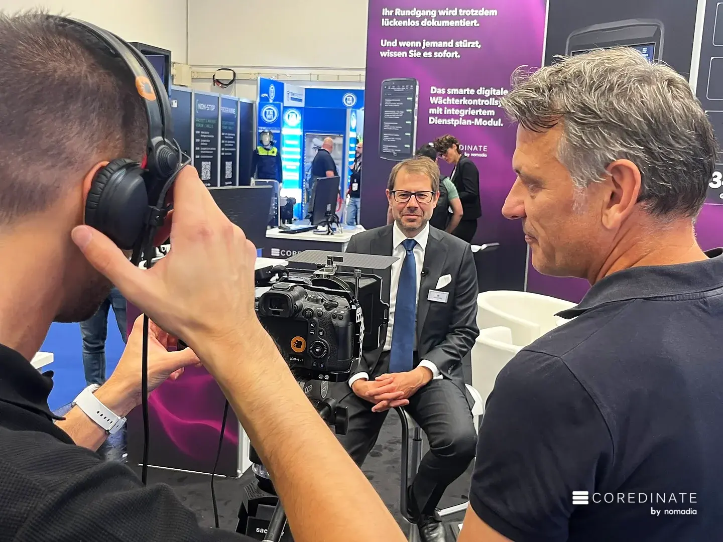 Videointerview mit Michael Kulig am COREDINATE-Stand auf der Security Essen 2026