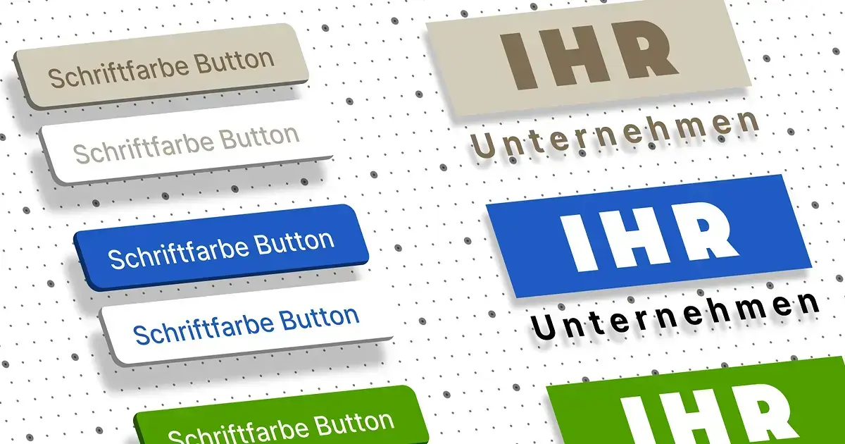 Customizable buttons from the Coredinate Corporate Identity Module