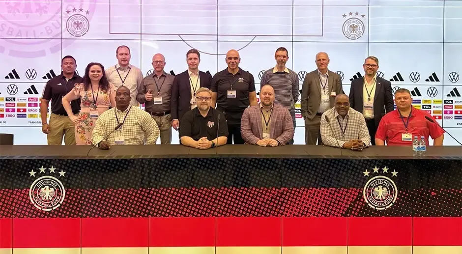 Group photo of the US delegation for the North America joint project at the DFB in Frankfurt